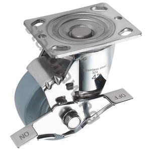 Rodas de aço inoxidável 316L SS Heavy Duty 100x50mm SUS 304 rodízios - Product Image 5