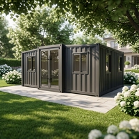 Maison préfabriquée robuste de 40 pieds, bureau conteneur extensible, maisons conteneurs modulaires pliables