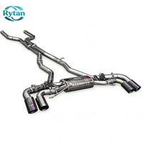 Système d'échappement Rytan, échappement à soupapes en acier inoxydable, système d'échappement Valvetronic Catback pour BMW 2021 X6m F96 X5M F95 V8 4.4T