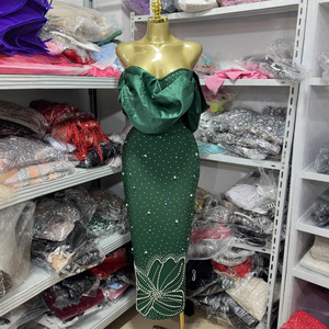 <span class=keywords><strong>Robe</strong></span> longue <span class=keywords><strong>rouge</strong></span> plissée à paillettes de haute qualité à sept couleurs, couture à la main, sexy, pour soirée, <span class=keywords><strong>robe</strong></span> bandage - Product Image 4