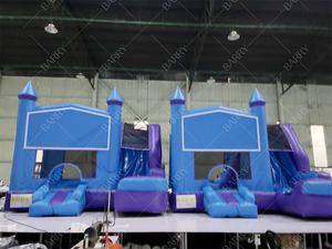 En gros pas cher Chine enfant utiliser PVC grand château gonflable extérieur de saut de rebond enfants toboggan combo adulte château gonflable - Product Image 3