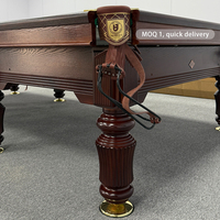 Table de billard russe de 12 pieds - Table professionnelle russe avec coussinets en acier ou en bois de chêne - Ardoise de 4,0 cm
