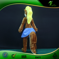Animal gonflable qui couine Hongyi Sph Jouet en peluche gonflable renard à fourrure gonflable Animation de dessin animé
