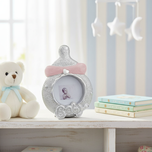 PHOTOFRAME Baby's Bottle 30mm <b>Pink</b> Plastic <b>Frame</b> - Product Image 3