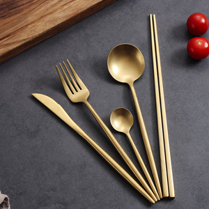 Joy Stainless Steel Cutlery Set 5Pcs Fork Spoon Knife Steakware Durable Tableware for Hotel Restaurant - Product Image 2