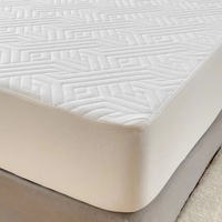 Protège-matelas silencieux taille double en viscose, imperméable, anti-acariens, anti-bactérien, toutes saisons