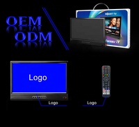 Mini Televisor Portátil OEM de 12V Android LED Smart TV HD FHD de 14, 16, 18 y 20 Pulgadas para Hoteles en el Mercado Africano - Compatible con DVB-T2, ISDB-T y ATSC