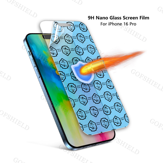 OEM ODM Accepted Anti-Shock 9H Hardness Explosion-Proof Mobiles Screen Protector for iPhone 12 13 14 15 16 Mini Plus Pro Max HD