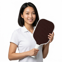 Raquette de pickleball pour enfants en fibre de carbone Kevlar avec noyau en nid d'abeille 16 mm, compétition professionnelle, logo personnalisé OEM, vente en gros, entraînement en extérieur