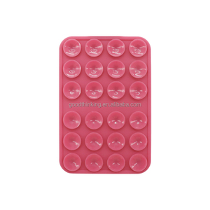 Suporte de silicone para celular, com logotipo quadrado, com montagem na parede, com personalização OEM, ventosas de parede para celular - Product Image 4