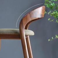 Tabouret de bar moderne à dossier haut en bois de frêne pour hôtel et restaurant, mobilier de bar, chaise de bar, tabouret haut