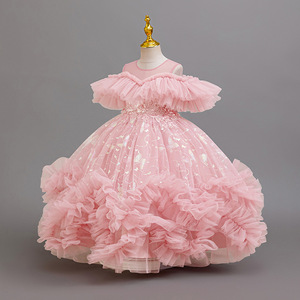 Nuevo vestido de princesa de fiesta de lujo elegante de <span class=keywords><strong>Primera</strong></span> Comunión <span class=keywords><strong>para</strong></span> niña, vestido de baile, <span class=keywords><strong>ropa</strong></span> estampada <span class=keywords><strong>para</strong></span> edades de 4 a 12 años - Product Image 4