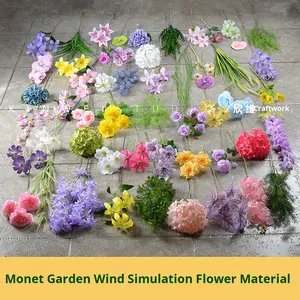 Decorazioni Floreali Primaverili per Matrimoni, Fiori Artificiali Personalizzati, Runner di Rose <span class=keywords><strong>Rosa</strong></span> per Corridoi Nuziali - Product Image 2