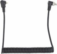 Câble de synchronisation PC Flash mâle 2,5 mm, cordon spiralé extensible avec verrouillage à vis pour connecteur de photographie d'appareil photo