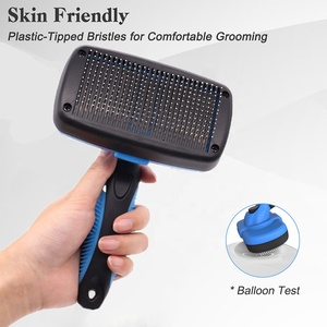 Brosse de toilettage pour animaux KINGHON, auto-nettoyante, automatique, pour chien et chat, brosse à poils pour animaux, peigne pour enlever les poils de chien - Product Image 6