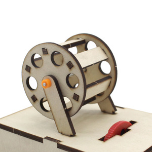 Kit de proyector de madera para niños de 7 a 9 años, juguete educativo de bricolaje, modelo de forma geométrica de montaje manual - Product Image 2