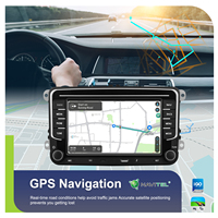 Autoradio Android Podofo 4+64G 7'' avec CarPlay/Android Auto/GPS sans fil pour VW/PASSAT/Seat/SKODA/POLO/FABIA/GOLF 5/6 OEM