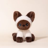 Jouet en peluche de chat mignon, simulation de chat, peluche douce au toucher, jouet câlin, animal en peluche, chat