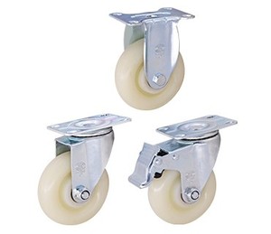 Ruedas Giratorias de Nylon Resistentes <span class=keywords><strong>al</strong></span> Desgaste de 3, 4 y 5 Pulgadas, Ruedas de Servicio Mediano con Recubrimiento de Zinc para Muebles - Product Image 6