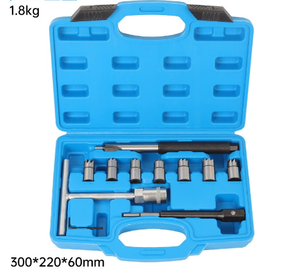 Kit de nettoyage de sièges de soupapes d'injecteurs <span class=keywords><strong>diesel</strong></span> en acier à haute teneur en carbone, ensemble d'outils de nettoyage universels à seringue - Product Image 3