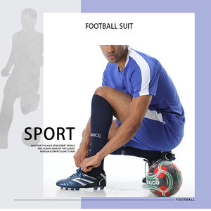 Set di divise <span class=keywords><strong>da</strong></span> <span class=keywords><strong>calcio</strong></span> OEM Factory Set di allenamento t-shirt e pantaloncini taglie forti per l'esercizio di <span class=keywords><strong>calcio</strong></span> basket - Product Image 5