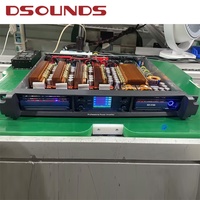 Penguat Daya Profesional 1600W*4CH 4x1600W Tahan Suhu Tinggi dengan Gallium Nitride untuk Audio Profesional