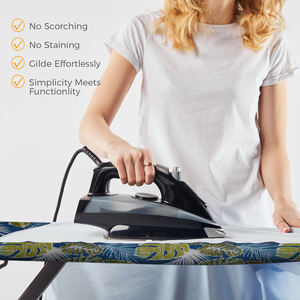 Couverture de planche <span class=keywords><strong>à</strong></span> <span class=keywords><strong>repasser</strong></span> 100% coton <span class=keywords><strong>à</strong></span> bas prix directe d'usine feutre épais résistant <span class=keywords><strong>à</strong></span> la chaleur taille réglable 124 X couverture de planche <span class=keywords><strong>à</strong></span> <span class=keywords><strong>repasser</strong></span> - Product Image 2