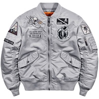 Blouson d'hiver en gros pour hommes, doublé polaire, en coton épais, coupe ample, motif cœur brodé, impression délavée