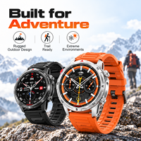 Montre connectée GPS G10 pour l'extérieur avec carte hors ligne, boussole, baromètre, altimètre, écran AMOLED de 1,43 pouce, appels Bluetooth, batterie 500 mAh, 3 ATM