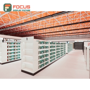 Premium Wig Display Cabinet Glass Door Lockable Drawer Multi Tier Shelf Store Display Cabinet Unit - Product Image 2