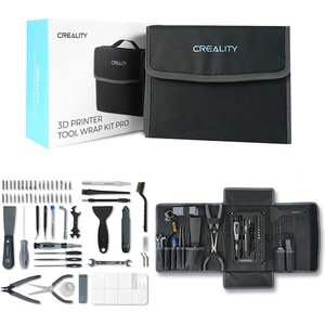 Kit d'outils pour imprimante 3D Creality, 74 pièces, avec étui de transport, pour toutes les imprimantes 3D FDM, assemblage, démontage, finition, coupe de filament, chrome - Product Image 1