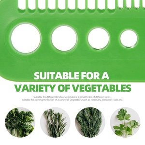 เครื่องมือปอกสมุนไพรอุปกรณ์ในครัวเครื่องมือปอกสมุนไพรแบบหลายรูขนาดน้ำหนักเบาเครื่องแยกใบไม้เครื่องปอกสมุนไพร - Product Image 5