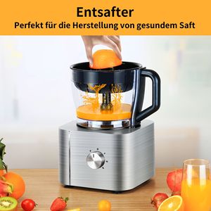 Procesador de Alimentos 11 en 1, Licuadora con Funciones de Picar, Mezclar, Amasar, Triturar, Batir y Exprimir, 1100W - Product Image 3