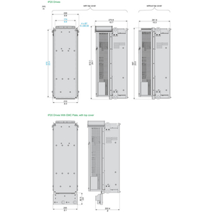 สำหรับตัวแปลงความถี่ ATV610D30N4Z ไดรฟ์ปรับความเร็วได้ Altivar Process ATV600 ATV630 ระบบรวมตู้ควบคุม IP20 - Product Image 3