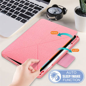 Tissu Texture TPU Smart Auto Sommeil/Réveil Stand Antichoc Rose Tablette étui pour <span class=keywords><strong>iPad</strong></span> <span class=keywords><strong>Air</strong></span> 11 2024/ <span class=keywords><strong>Air</strong></span> 5 <span class=keywords><strong>2022</strong></span>/ Pro 11 2018 - Product Image 3