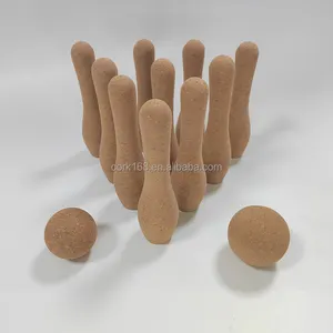 Sports Cork Products Bowling Enthusiasts Collectibles Children's Fun Toys Cork Bowling Set For Kids