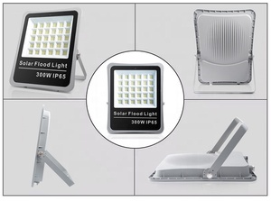 Lampadaire solaire LED tout-en-un 300W IP65 avec aluminium moulé sous pression pour jardin et éclairage, éclairage de 48 heures - Product Image 6