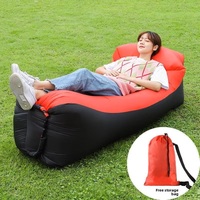 Canapé et chaise gonflables modernes de couleur unie, 8 options de couleurs, pour le camping en plein air et l'utilisation dans la cour, canapé gonflable