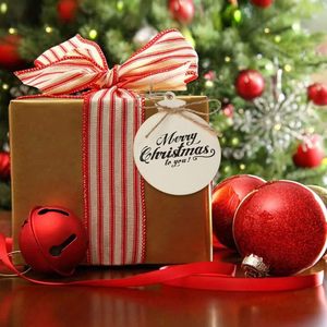 Etiquetas navideñas creativas de madera en blanco para decoración, adornos festivos, bolas navideñas de dibujos animados DIY, etiquetas de colores, en stock para envío transfronterizo. - Product Image 2