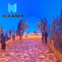 Tunnel lumineux LED interactif, jeux vidéo holographiques immersifs, projection interactive, affichage dynamique, réalité virtuelle, radar de mouvement