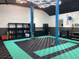 18mm Heavy Duty <strong>Interlocking</strong> Garage <strong>Floor</strong> Tiles Modular Anti-Slip Plastic Flooring <strong>Mats</strong> for Car Detailing Workshop Shop 40x40cm - Product Image 6