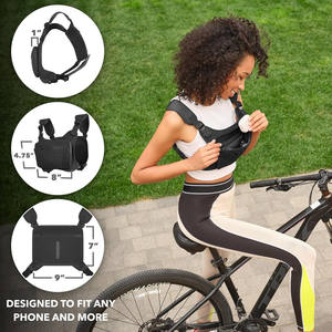 Chaleco Reflectante para Correr, Riñonera Impermeable, Porta Teléfono, Bolsa de Entrenamiento para Corredores, Ciclismo, Bolsa EDC, Porta Objetos para Trotar - Product Image 2