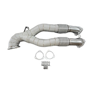Jyd Roestvrij Staal Heatshield Race Downpipe Voor Audi Rs3 8V 8y Ttrs 8S <span class=keywords><strong>2</strong></span>.5T Downpipe - Product Image 1