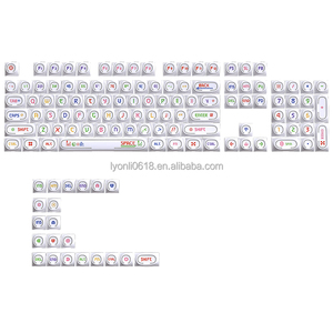Juego de Teclas Giratorias PBT Blancas con Retroiluminación RGB, Teclas Personalizadas para Teclado Mecánico OEM - Product Image 1