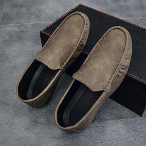 Mocassins pour hommes Bean Shoes, nouvelle collection printemps-été, à enfiler, à bout ouvert, respirants, tendance, décontractés, à semelle plate, en PU - Product Image 6