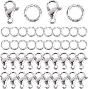 New Arrival High Quality S925 Silver 1 pcs/bag Spring Ring Clasp Wholesale for DIY Jewelry Necklace Bracelet Making Accessories