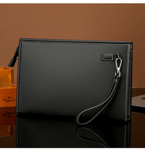 Nuevo Bolso de Mano Personalizado para Hombre, Diseño de Diseñador, Piel Sintética Suave, Multifuncional, para Tarjetas y Monedas, Gran Capacidad, Estilo Ejecutivo - Product Image 1