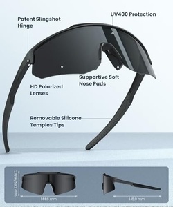 Sport <b>Sunglasses</b> Ergonomic <b>Polarized</b> Anti-fog Lenses Driving Riding Glasses UV400 Protection <b>Mens</b> Cycling Running Eyewear Custom - Product Image 2