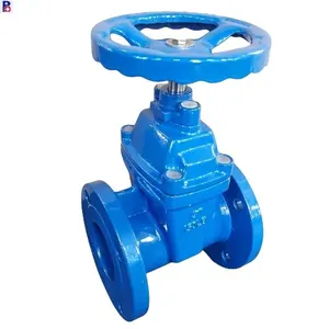 China factory AWWA standard DI body SS410 stem PN16/10 DN150 DN300 resilient gate valve