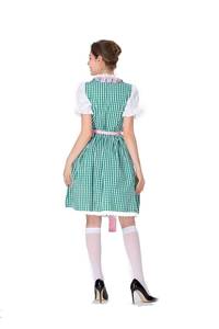 Vestido Dirndl Bávaro para Mujer, Disfraz de Chica de la Cerveza para Oktoberfest, Traje para Fiesta de Halloween, Poliéster - Product Image 6